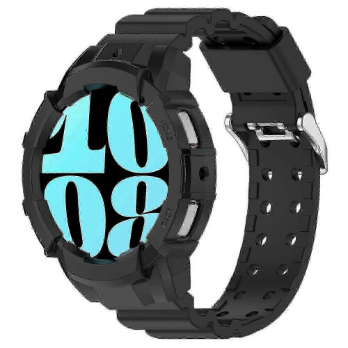 Capa protetora para relógio inteligente de 40 mm com pulseira de silicone compatível com Samsung Galaxy Watch 7