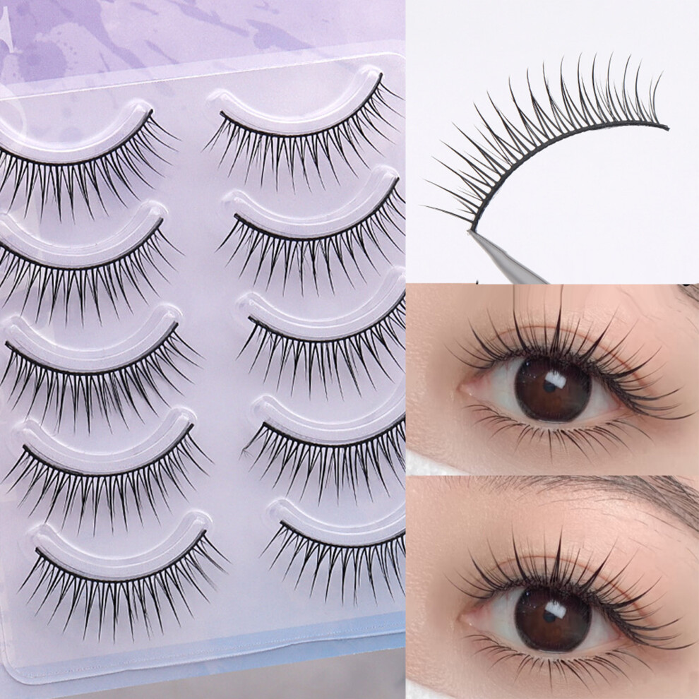 Phui-Pet-Supplies Natural Black Fiber Lashes For Women