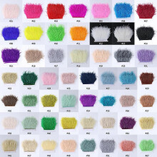 (Custom colors, 30-35cm) 10 st./lott 15-20 cm vita strutsfjädrar färgglada plymer högtid karneval hantverk