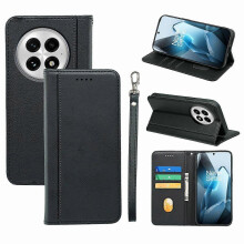 (Multicolor, Black) Red PU Leather Wallet Case with Magnetic Closure for OnePlus 13 HX01