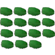 (Green) 15 Soft Colored Natural Ostrich Feathers for Wedding Clothes Decor