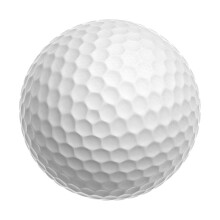 (White) Balles de golf miniatures colorées à double couche, portables et résistantes, idéales pour jouer.