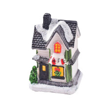 (Style C) LED Christmas Village House Decoration Micro Landscape Desktop Ornament