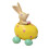 (Rabbit sitting in a) Easter Spring Rabbit Resin Figurine Sitting on Eggshell Table Decor 1