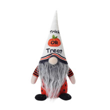 (male) Cute Halloween Gnome Striped Coat Figurine Ornament Desktop Craft for Kids Adults Gift