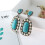 925 Sterling Silver Plated Turquoise Earrings (Silver) Surprise Gift 3