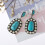 925 Sterling Silver Plated Turquoise Earrings (Silver) Surprise Gift 5