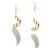 Frosted Long Earrings, Twisted Hoop Earrings (Silver) Surprise Gift 8