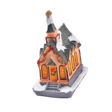 (Style A) LED Christmas Village House Decoration Micro Landscape Desktop Ornament