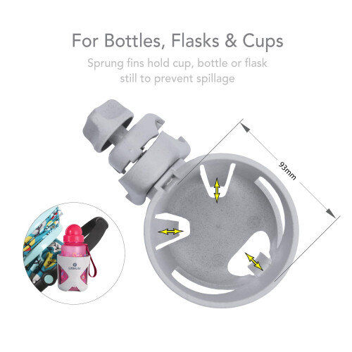 LittleLife Buggy And Pushchair Universal Cup Holder Adjustable Bottle 1