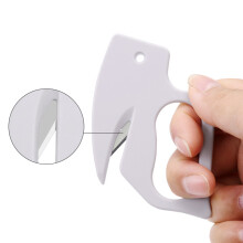 (White) Stainless Steel Animal Letter Opener & Paper Cutter