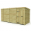 13 x 6 Pent Shed Tanalised (Single Door, No Windows) 2