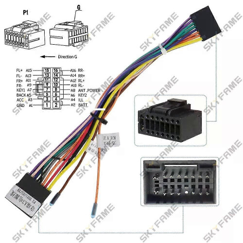 Gilt für 16-polige Autoradio-Stromkabel mit CAN-Bus-Decoder für CHERY E3 A3 E5 Fulwin 1