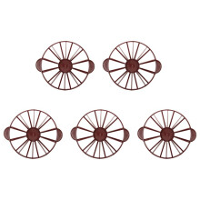 5X Cake Divider Slice Pie Cake 10 / 12 Piece Equal Portion Divider Dark Red