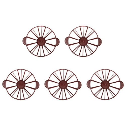 5X Cake Divider Slice Pie Cake 10 / 12 Piece Equal Portion  Divider Dark Red