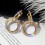 Strass-Kreis-Ohrringe (Gold) – Überraschungsgeschenk 4