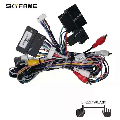 Gilt für 16-poligen Kabelbaumadapter, CAN-Bus-Box-Decoder, Android-Radio-Stromkabel für Ford Kuga 2