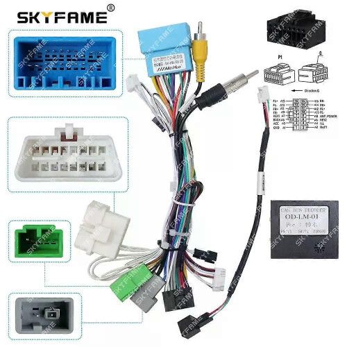 MEIHUA Kfz-16-Pin-Kabelbaumadapter Canbus-Box-Decoder Android-Radio-Stromkabel für Suzuki Ignis 1