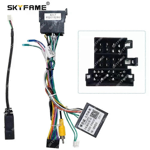 Gilt für Kfz-16-Pin-Kabelbaumadapter, Canbus-Box-Decoder, Android-Radio-Stromkabel für Beiqi Baic 1