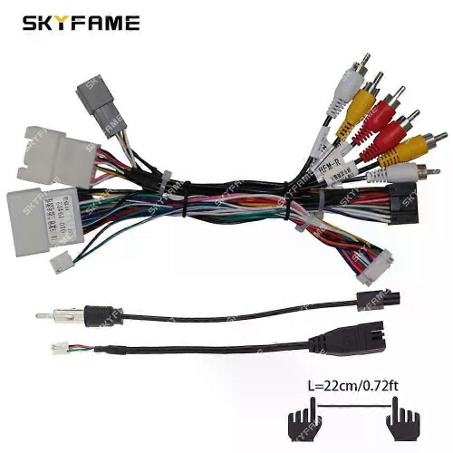 Gilt für 16-poligen Kabelbaumadapter, CAN-Bus-Box-Decoder, Android-Radio-Stromkabel für Mitsubishi 2
