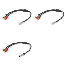 3X RCA Cable 2RCA Male to 3.5mm Female Audio Aux Cable 3.5mm Jack Rca Cable for MP3 Phone Home Theater DVD 2RCA