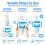 Lafefe 4 Pcs Baby Bottle Handles Silicone Universal Bottle Handle Grip 3