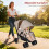 Gymax GYMAX Double Seat Stroller with Adjustable Push Handle Detachable Cano 4