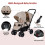 Gymax GYMAX Double Seat Stroller with Adjustable Push Handle Detachable Cano 3