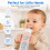 Lafefe 4 Pcs Baby Bottle Handles Silicone Universal Bottle Handle Grip 6