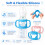 Lafefe 4 Pcs Baby Bottle Handles Silicone Universal Bottle Handle Grip 4