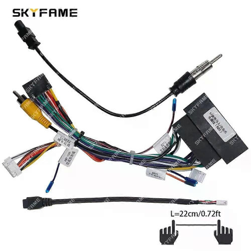 Gilt für 16-poligen Kabelbaumadapter, Canbus-Box-Decoder, Android-Radio-Stromkabel für Jeep Wrangler 2