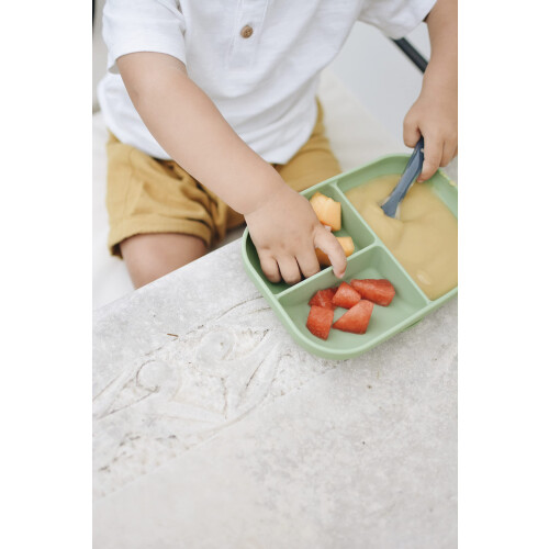 BEABA Béaba  Suction Compartment Silicone Plate AntiSlip Healthy and Durable 1