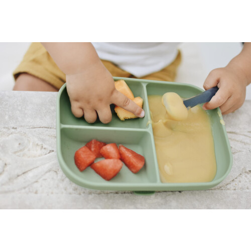 BEABA Béaba  Suction Compartment Silicone Plate AntiSlip Healthy and Durable 2