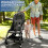 Baby Strollers Rubber Wheels 1 Pair of Replacement Babyzen Stroller Pr 3
