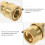 4St Messing Tuinslang Snelkoppeling, 1/4 Inch Met Stevige 6