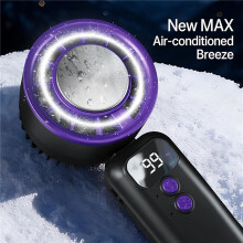 Foldable Ice Compress Handheld Fan Portable Mini Air Cooler Cold Wind Cooling Fan Outdoor Indoor Use