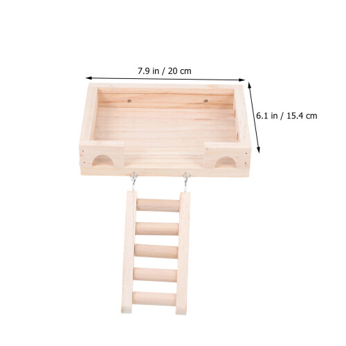 1Hamster Speel- En Klimplatform Lichtbruin 1