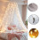 Mosquito Net Bed Canopy Bed Cover with 100 LED String Lights Oversized 2