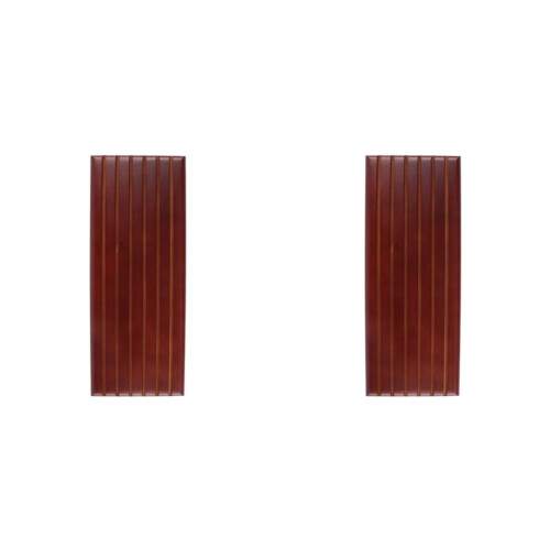 2X ChallengeCoin Display Stand 6 Row  Solid Wooden Holder Rack Case Holds 42 Coins