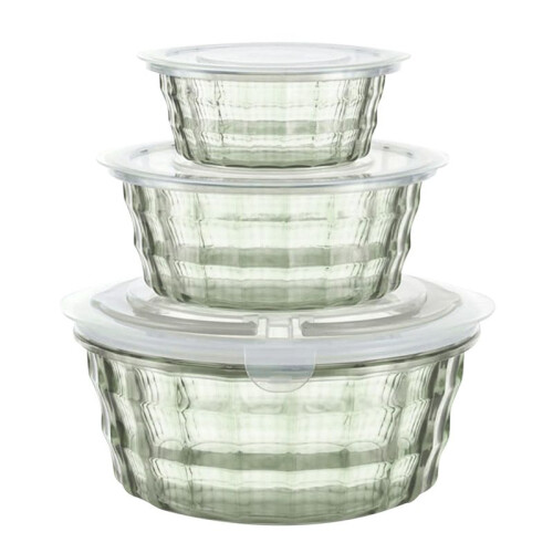 Plastic Fruit Box Fruit Containers With Tureen Bowl Clear Plastic Container Plastic Container Sealed Container Green 1
