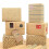 6 Sheets Kraft Brown Birthday Wrapping Paper Includes Tags Strings Sticker 3