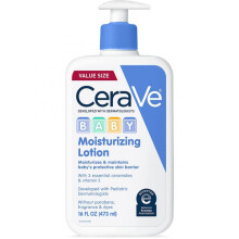 CeraVe Baby Lotion | Gentle Baby Skin Care with Ceramides, Niacinamide & Vitamin E | Fragrance, Paraben, Dye & Phthalates Free | Lightweight Baby Mois
