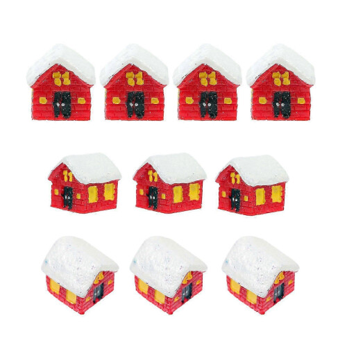 10 mini décorations de Noël en résine pour maison ou micro-paysage 1