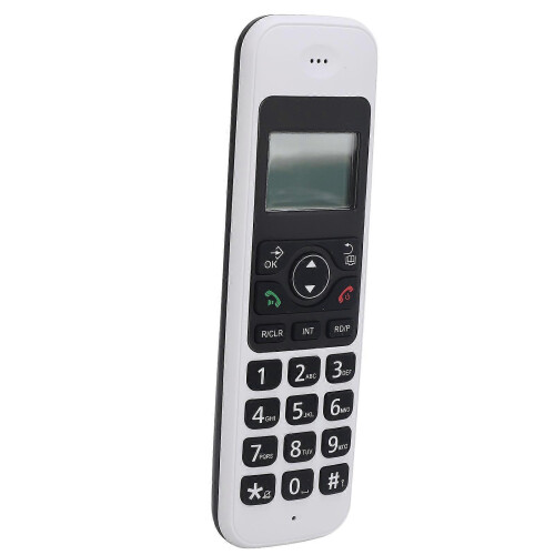 White Cordless Phone for Seniors Features Caller ID Call Blocking Backlit Display 2