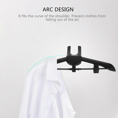 Foldable Garment Steamer Ironing Machine Clothes Hanger for Home Black 2
