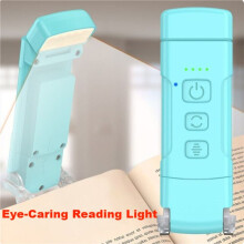Book Light with Timer USB Rechargeable Reading Light Clip- Read Lamp Bookmark Night Light Book Lamp 5 Brightness-