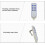 Universal 6 Button Hospital Bed Remote Replacement Hand Control 8 Pin Lifting Bed 3