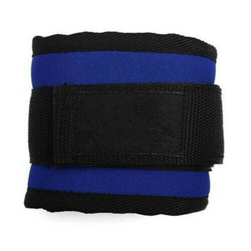 (Blue) 2pcs Adjustable Ankle Straps for Cable Machines 2