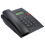 Black Office Corded Phone Caller ID No Battery US Line 2