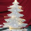 Mini Shiny Christmas Tree with Lights Desktop Ornament Card Set A 4